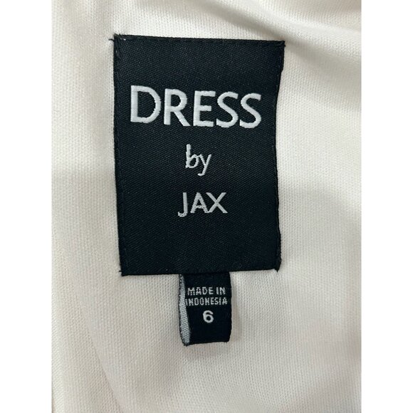 Dress by Jax Black and White Colorblock Sheath with Three Quarter Sleeves SZ 6 - Picture 6 of 10